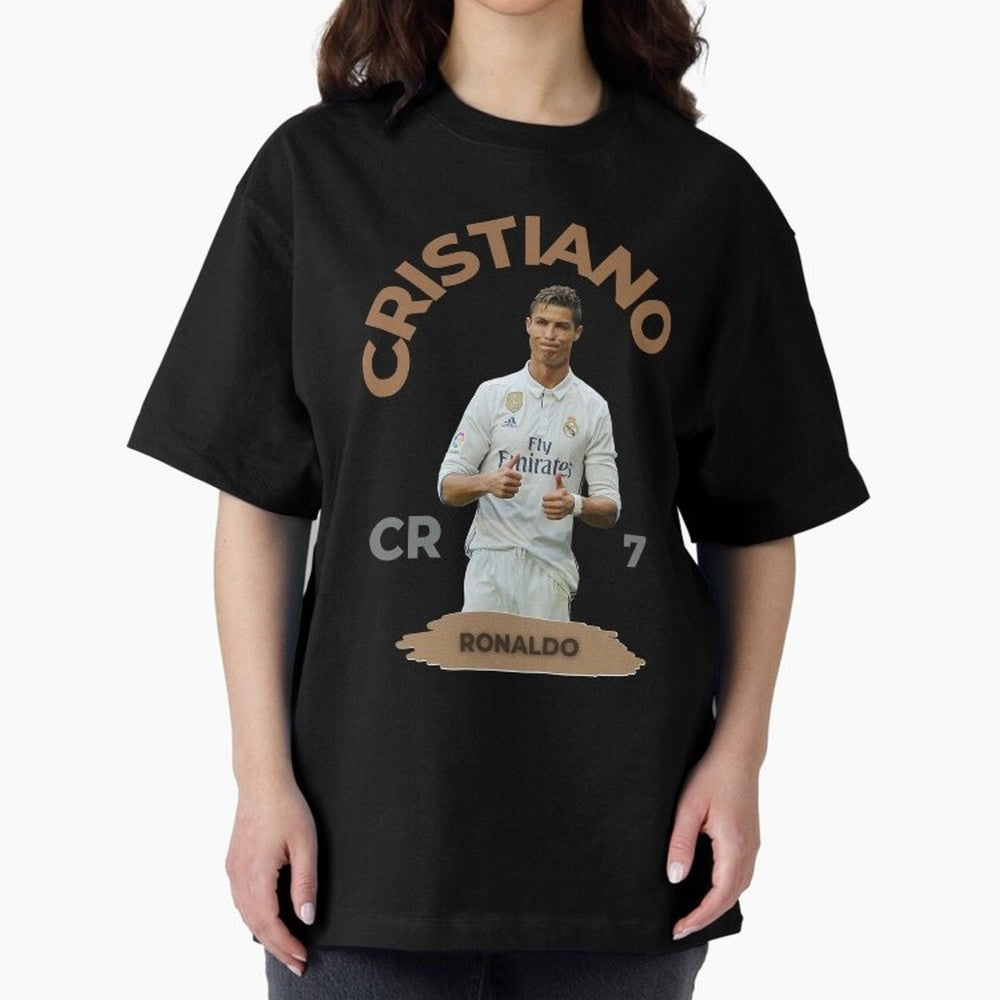 Essential Cristiano Ronaldo Siuuu Oversized T-Shirt Spotlight FIFA World Cup 2026 USA Canada Mexico Celebrating Haaland and Mbappe, Netherlands Energy, Global Supporter Spirit, Legendary Goals, National Colors and Tournament Celebration; Ideal for