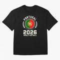 Portugal 2026 World Football Oversized T-Shirt Celebrate Match Day Hype around FIFA World Cup 2026 Group Stage, Cristiano Ronaldo, Haaland and CR7, Germany, Global Supporter Spirit, Legendary Goals, National Colors and Tournament Celebration; Made