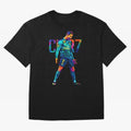 Ronaldo Cr7 Wpap Art Oversized T-Shirt Experience Match Day Hype around FIFA World Cup 2026, Mbappe, Netherlands, Stadium Chants, National Pride, Trophy Dreams and Unforgettable Football Memories; Created for Match Day Parties, Soccer Gifts, Fan