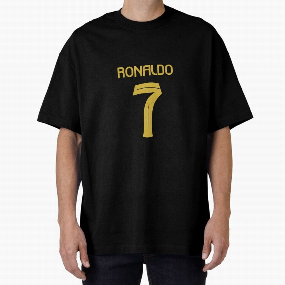 Cristiano Ronaldo 2024 Oversized T-Shirt Remember Iconic Moments from Global Football Passion for FIFA World Cup 2026, Inspired by Messi, CR7 and Mbappe, Brazil, Supporter Pride, Iconic Celebrations, Legendary Names and Global Match Day Energy;