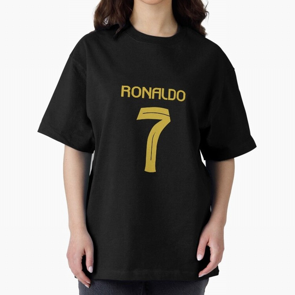 Cristiano Ronaldo 2024 Oversized T-Shirt Remember Iconic Moments from Global Football Passion for FIFA World Cup 2026, Inspired by Messi, CR7 and Mbappe, Brazil, Supporter Pride, Iconic Celebrations, Legendary Names and Global Match Day Energy;