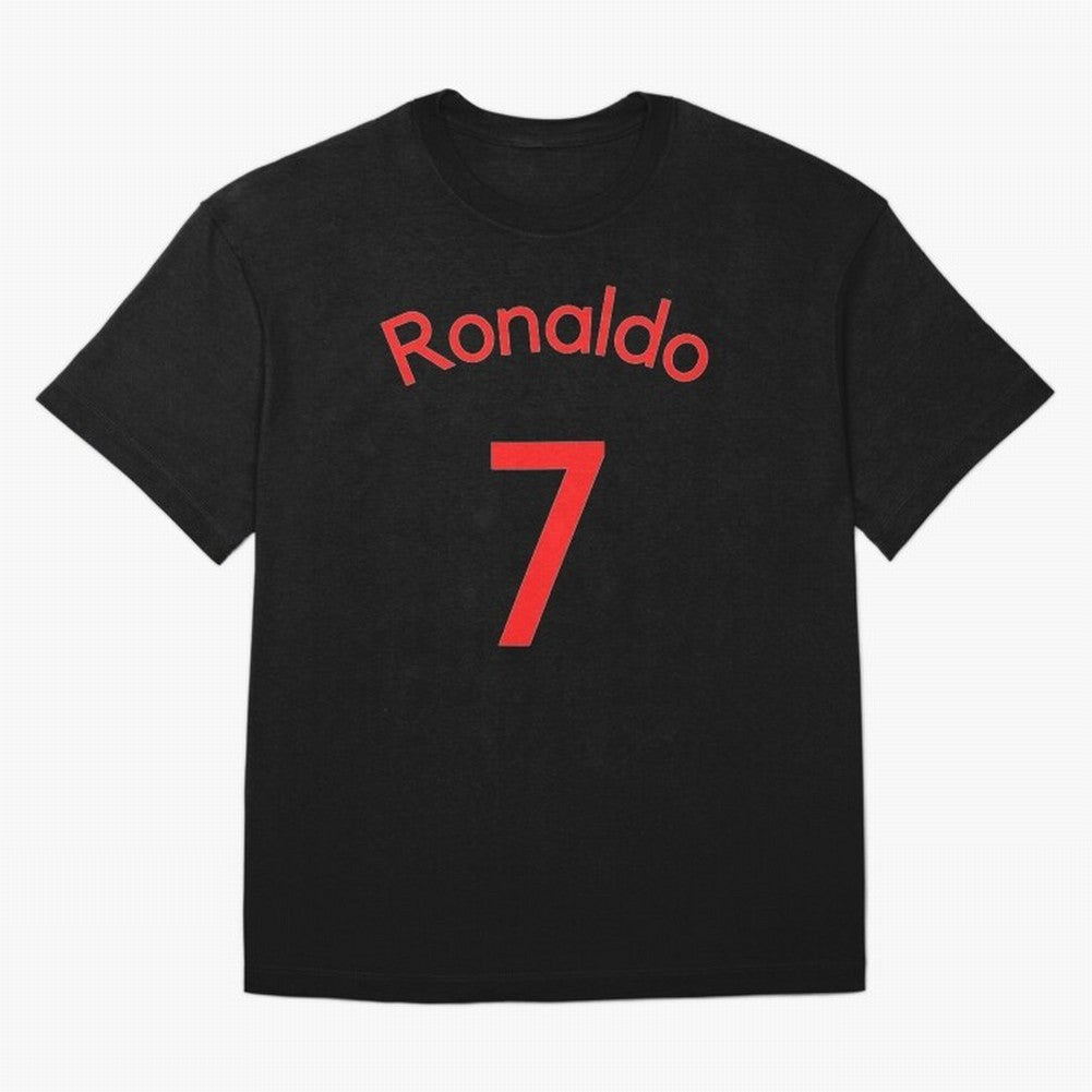 Ronaldo Manchester United Oversized T-Shirt Refresh Global Football Passion for FIFA World Cup 2026 USA Canada Mexico, Made for CR7 and Messi, Spain and Netherlands, Vintage Soccer Flavor, Modern Football Stars, National Flags and Final Night