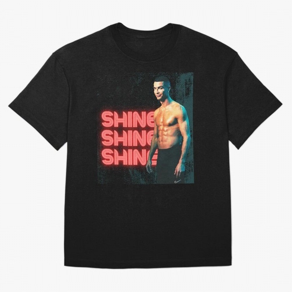 Cristiano Ronaldo Shine Oversized T-Shirt Bring Retro Soccer Energy to FIFA World Cup 2026 USA Canada Mexico Spirit, Driven by Spain and Netherlands, Haaland, Champion Mindset, Group Stage Buzz, Knockout Tension and Passionate Fan Culture; Made for