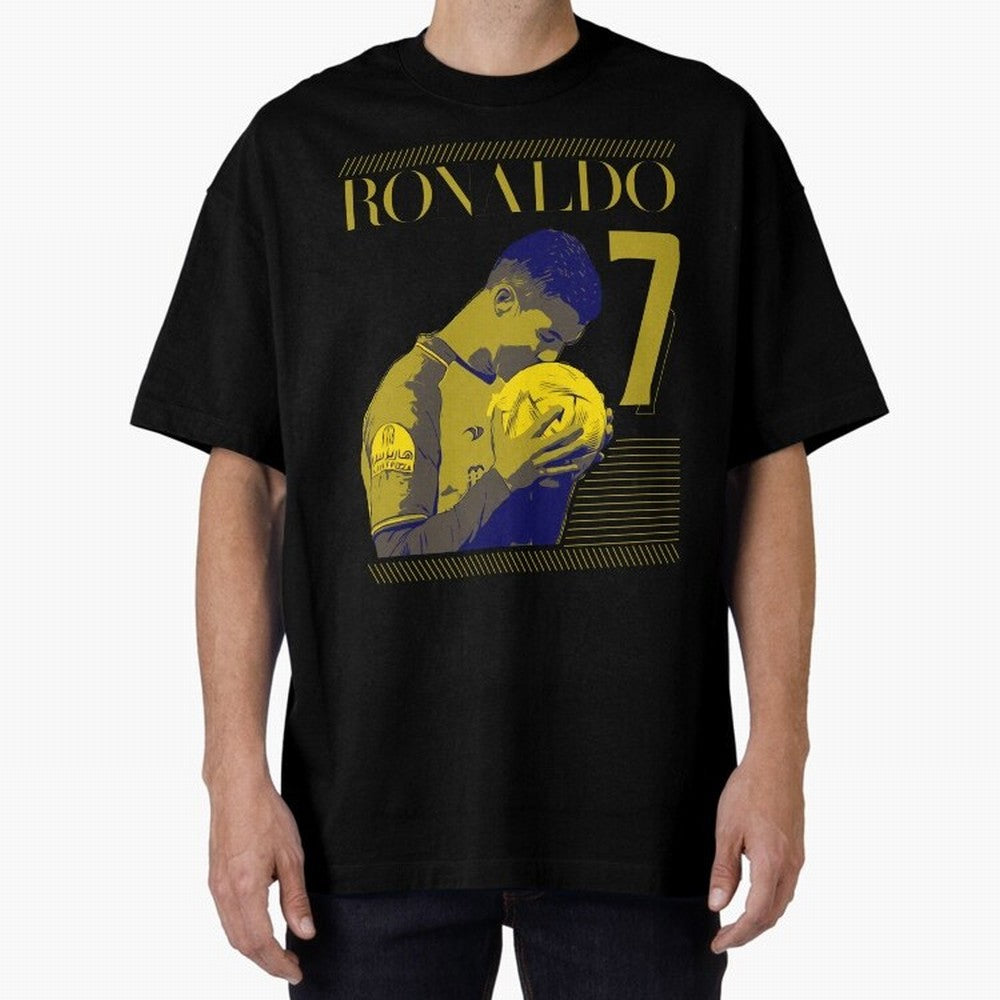 Cristiano Ronaldo Its Yellow Oversized T-Shirt Cheer for FIFA World Cup 2026 Group Stage Spirit, Made for Netherlands, Cristiano Ronaldo, Haaland and CR7, Stadium Memories, Football Loyalty, International Chants and Championship Tradition; Made for