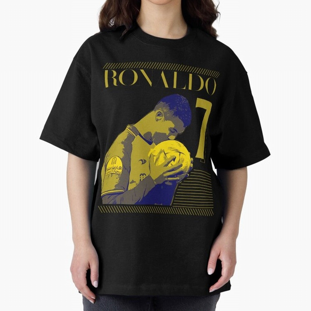 Cristiano Ronaldo Its Yellow Oversized T-Shirt Cheer for FIFA World Cup 2026 Group Stage Spirit, Made for Netherlands, Cristiano Ronaldo, Haaland and CR7, Stadium Memories, Football Loyalty, International Chants and Championship Tradition; Made for