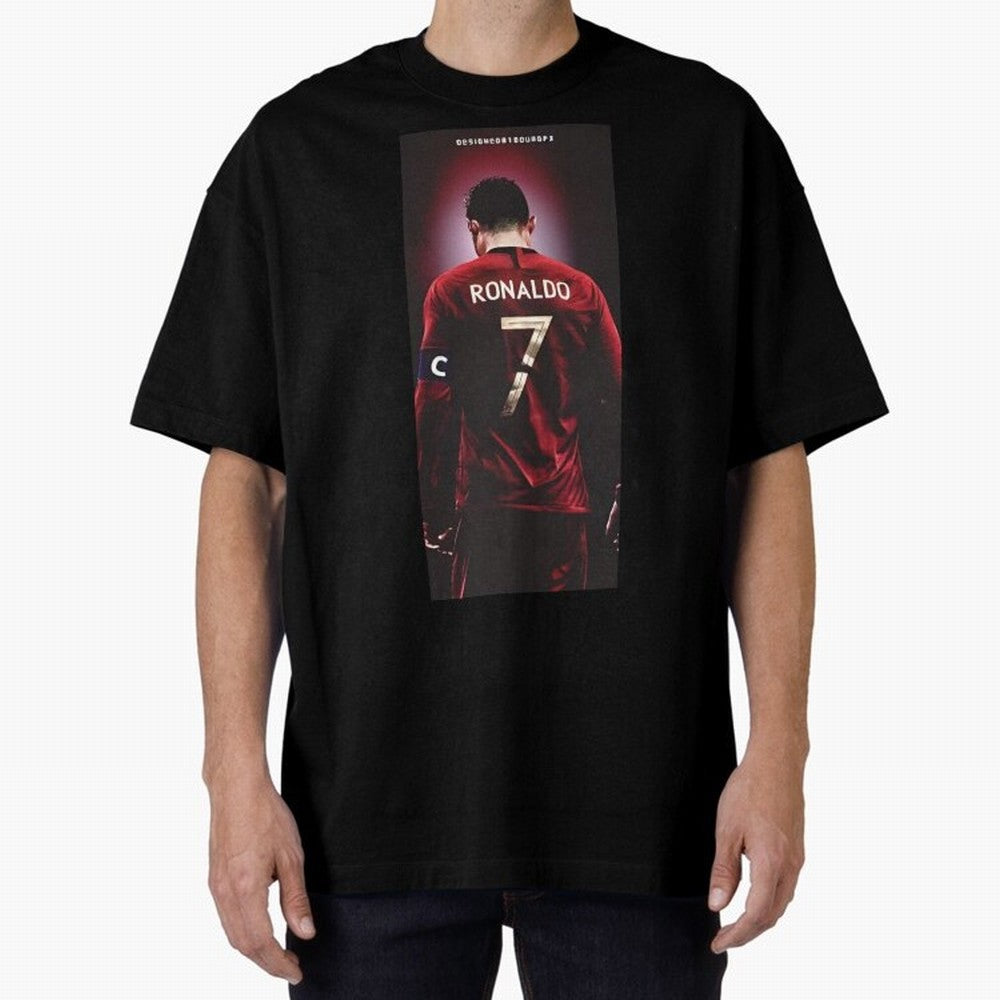 Cristiano Ronaldo Oversized T-Shirt Follow the Final Road of FIFA World Cup 2026 for Fans of Mbappe and Argentina, France and Brazil, Bringing Sports Nostalgia, International Competition, Famous Players and Unforgettable Victories; Great for