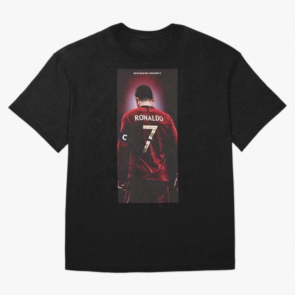 Cristiano Ronaldo Oversized T-Shirt Follow the Final Road of FIFA World Cup 2026 for Fans of Mbappe and Argentina, France and Brazil, Bringing Sports Nostalgia, International Competition, Famous Players and Unforgettable Victories; Great for
