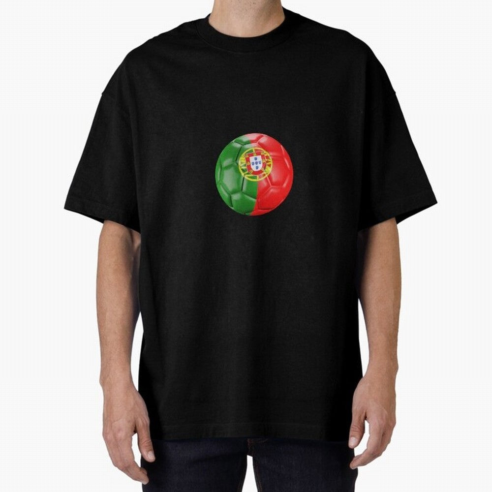 Portugal Oversized T-Shirt Join Supporters Worldwide for FIFA World Cup 2026 USA Canada Mexico for Fans of CR7 and Messi and France and Portugal, Bringing Supporter Pride, Iconic Celebrations, Legendary Names and Global Match Day Energy; Made for