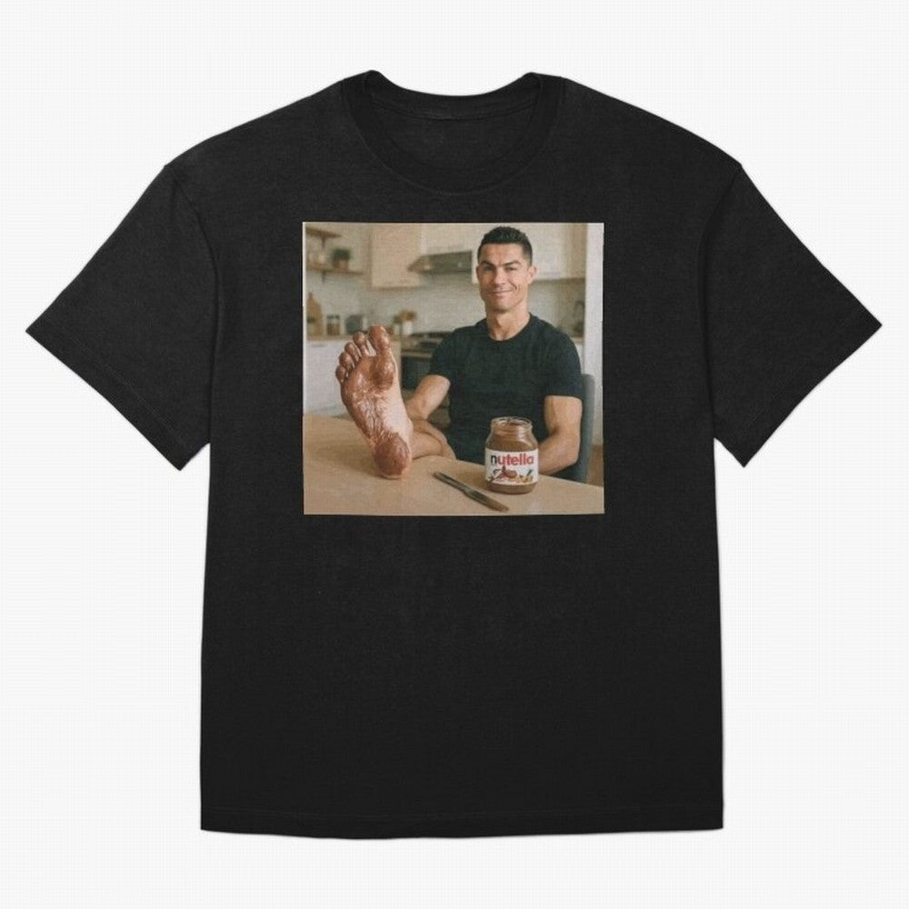 Ronaldo Nutella (LOW RES) Oversized T-Shirt Celebrate Football Heritage in FIFA World Cup 2026 for Fans of Neymar and Argentina, France and Brazil, Bringing Football Passion, Legendary Performances, Festival Vibes and Supporter Community; Ideal for