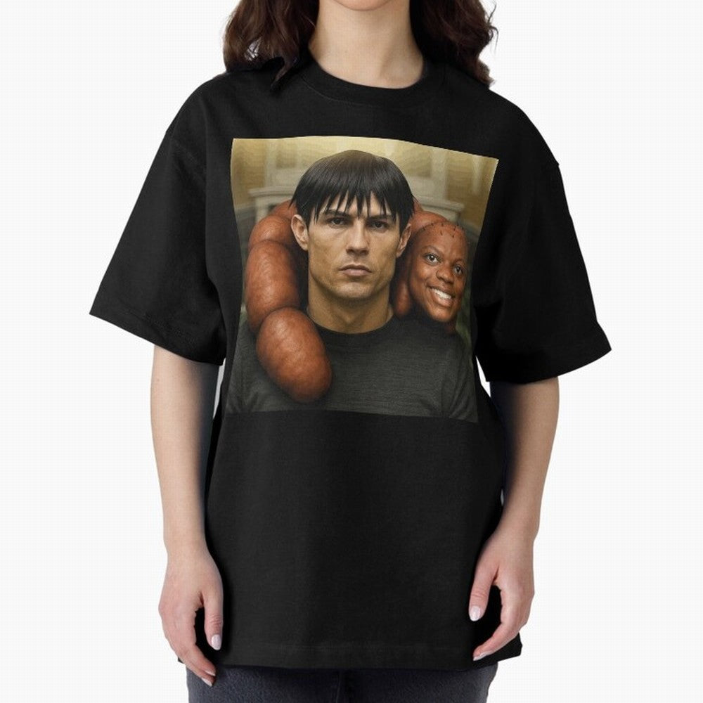 Ronaldo and Speed Oversized T-Shirt Relive Legendary Nights from Match Day Hype around FIFA World Cup 2026 USA Canada Mexico, Cristiano Ronaldo, Portugal, Spain and Germany, Worldwide Fan Energy, Dramatic Goals, Stadium Lights and Championship
