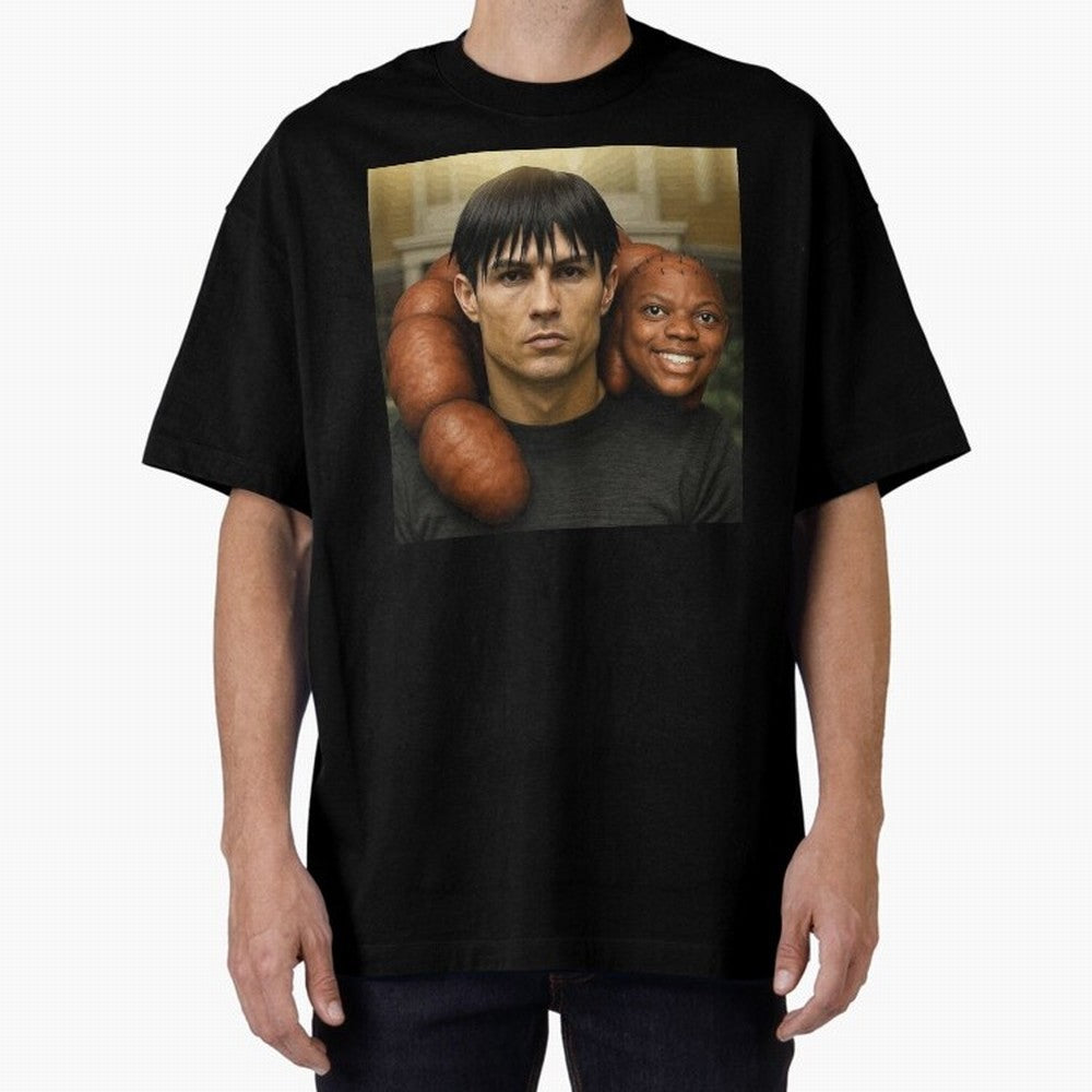 Ronaldo and Speed Oversized T-Shirt Relive Legendary Nights from Match Day Hype around FIFA World Cup 2026 USA Canada Mexico, Cristiano Ronaldo, Portugal, Spain and Germany, Worldwide Fan Energy, Dramatic Goals, Stadium Lights and Championship