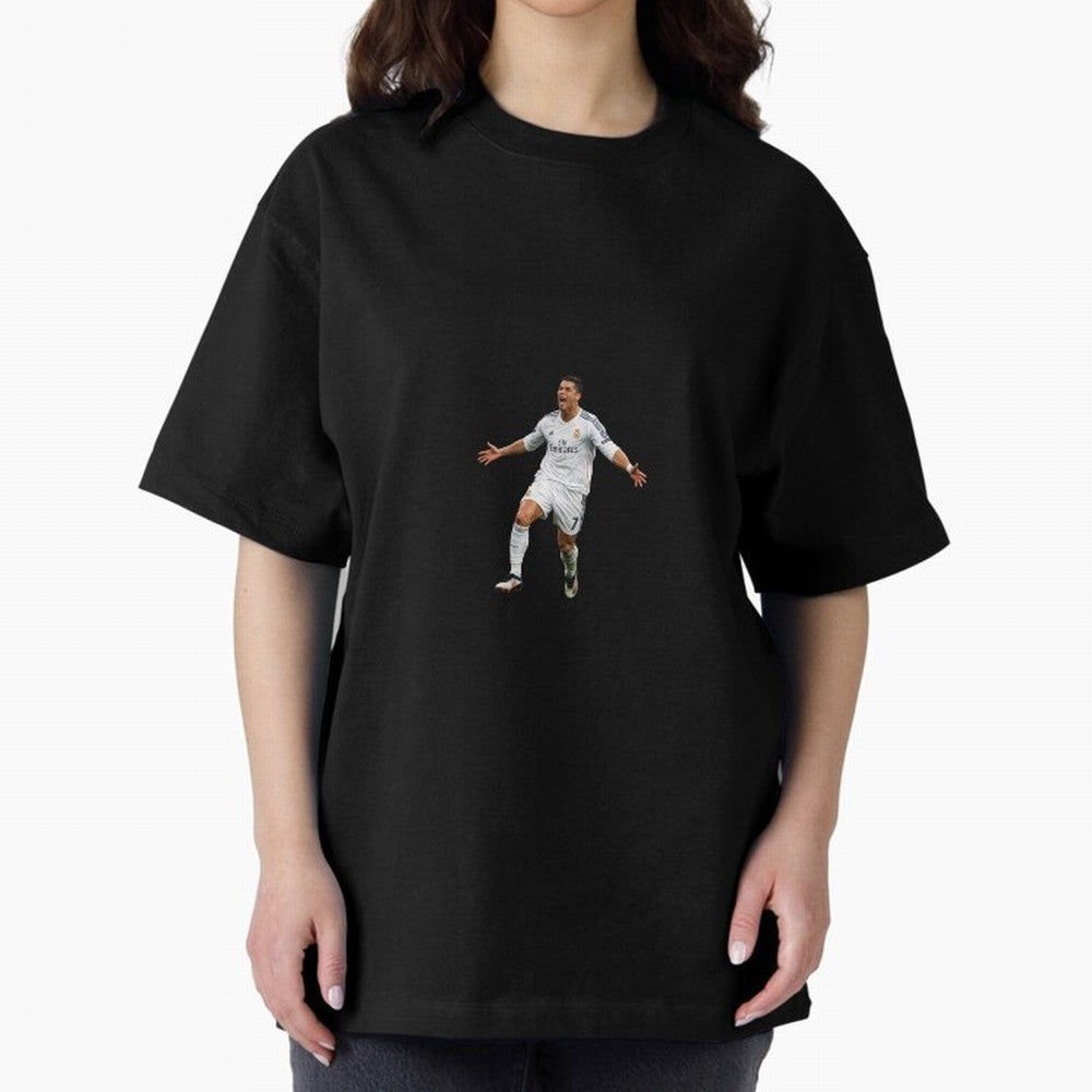 Ronaldo real madrid Oversized T-Shirt Celebrate the Biggest Stage of FIFA World Cup 2026 Group Stage for Fans of Messi and Portugal, Bringing Soccer Culture, Superstar Moments, National Team Dreams and Competitive Fire; Perfect for People Who Love