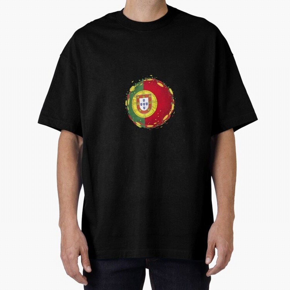 Portugal Oversized T-Shirt Bring Retro Soccer Energy to FIFA World Cup 2026 USA Canada Mexico Spirit, Centered on Germany, Mbappe, Football History, Final Match Energy, Crowd Noise and Once in a Lifetime Moments; Great for Supporters Who Love