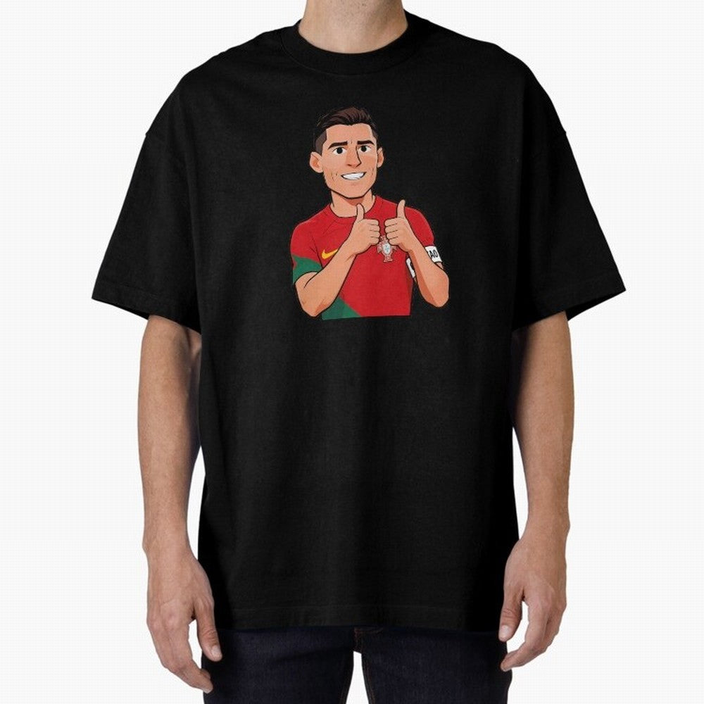World CUP Cristiano Oversized T-Shirt Fuel Your Fan Pride for FIFA World Cup 2026 Spirit, Celebrating England, France and Netherlands, Messi, Global Supporter Spirit, Legendary Goals, National Colors and Tournament Celebration; Made for Collectors