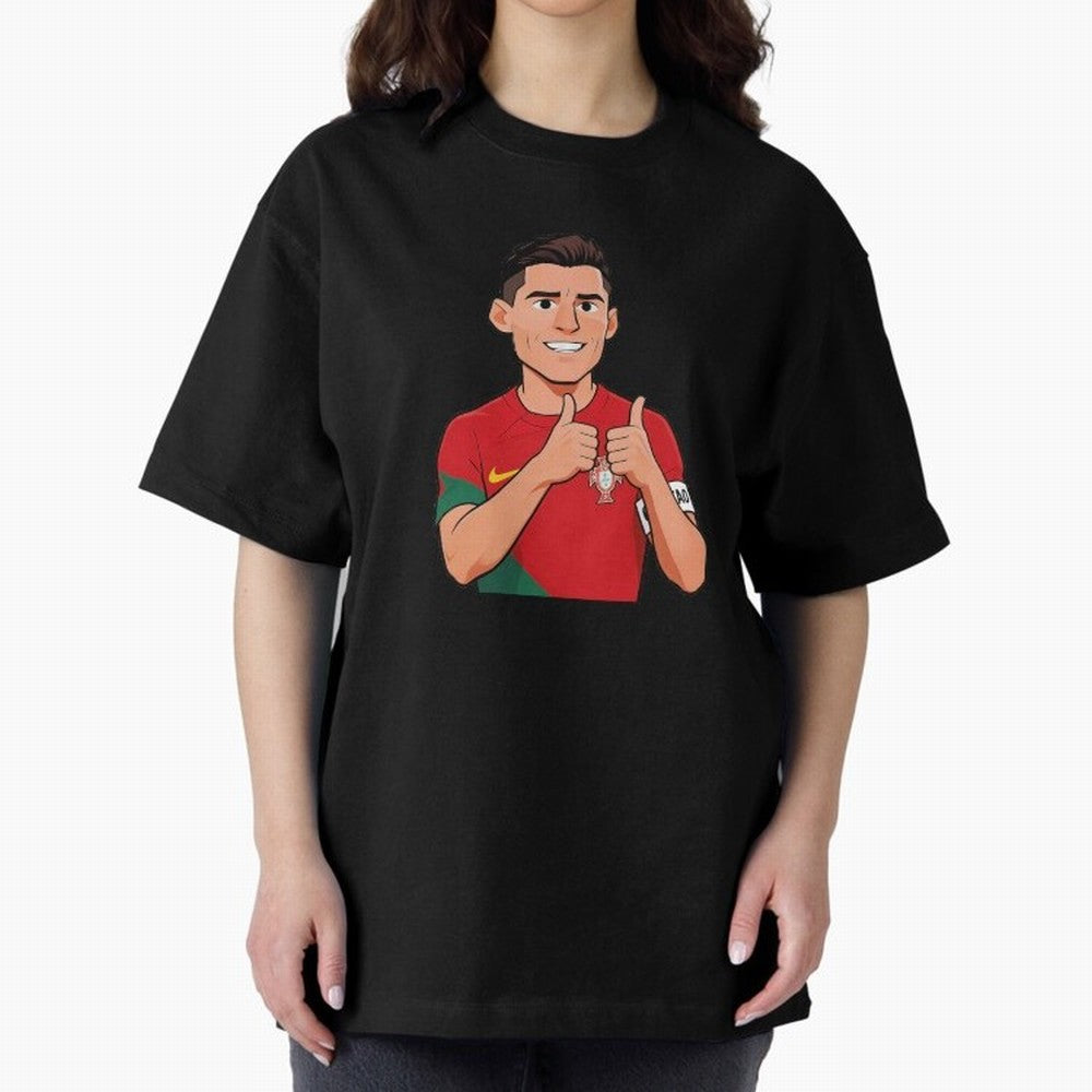 World CUP Cristiano Oversized T-Shirt Fuel Your Fan Pride for FIFA World Cup 2026 Spirit, Celebrating England, France and Netherlands, Messi, Global Supporter Spirit, Legendary Goals, National Colors and Tournament Celebration; Made for Collectors