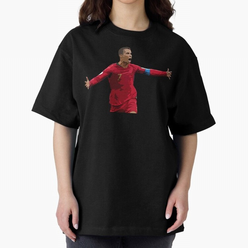Cristiano Ronaldo Oversized T-Shirt Make Your Look Match the FIFA World Cup 2026 Journey through CR7 Highlights, Brazil Pride, Champion Mindset, Group Stage Buzz, Knockout Tension and Passionate Fan Culture; Ideal for Fans Who Follow Messi,