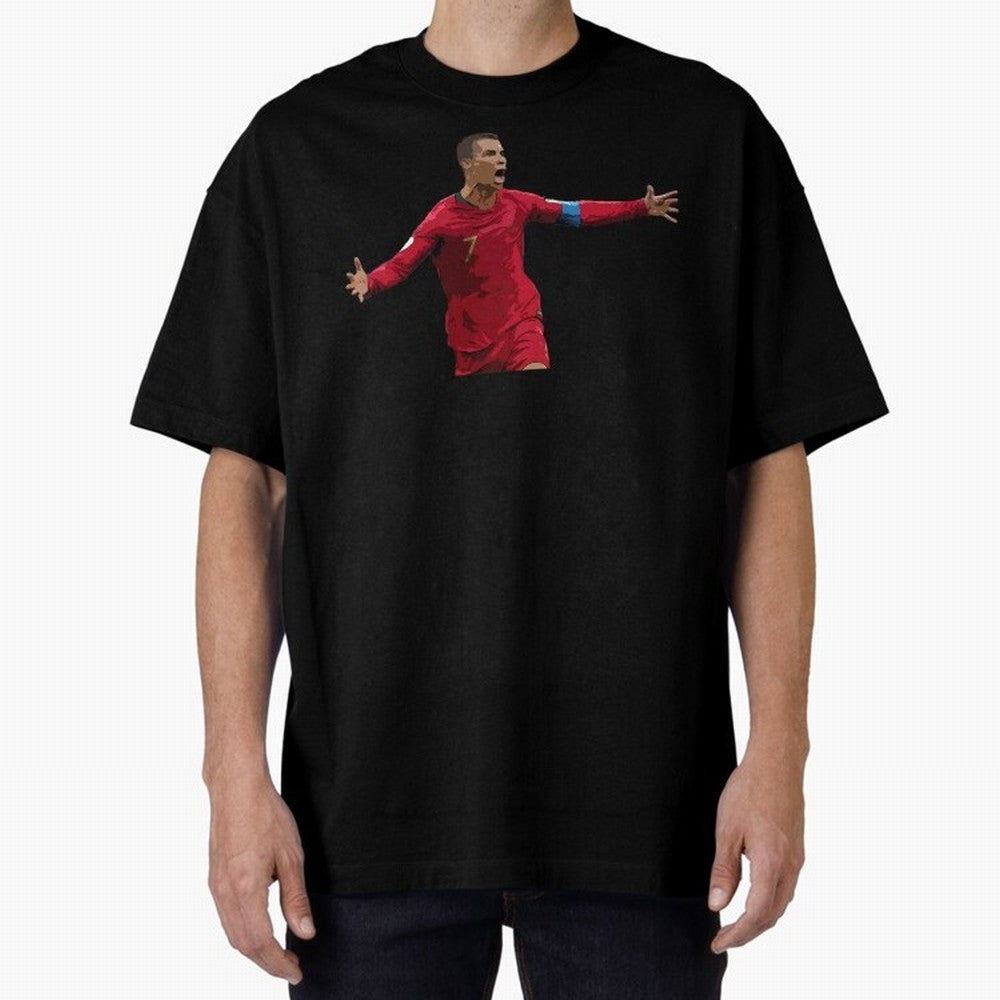 Cristiano Ronaldo Oversized T-Shirt Make Your Look Match the FIFA World Cup 2026 Journey through CR7 Highlights, Brazil Pride, Champion Mindset, Group Stage Buzz, Knockout Tension and Passionate Fan Culture; Ideal for Fans Who Follow Messi,