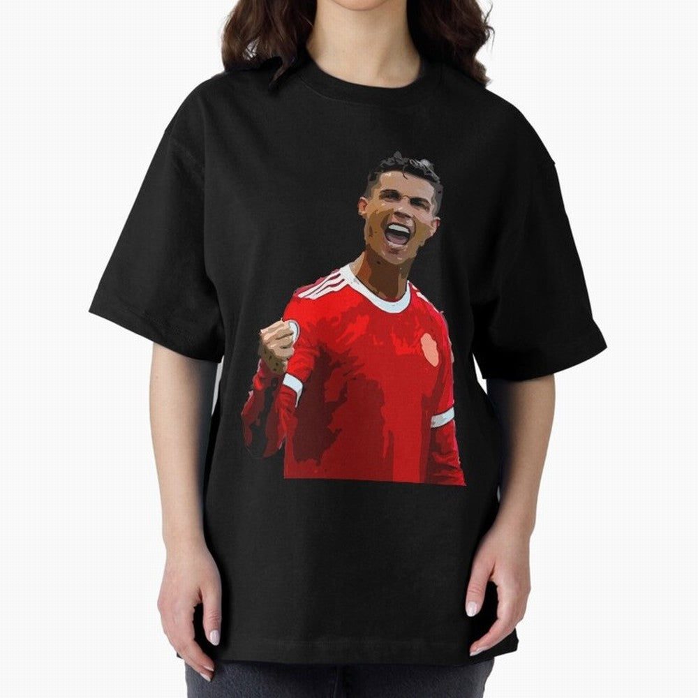 Cristiano Ronaldo Oversized T-Shirt Fuel FIFA World Cup 2026 Group Stage for Fans of Messi, Neymar and Mbappe and Argentina, Bringing Stadium Chants, National Pride, Trophy Dreams and Unforgettable Football Memories; Created for Match Day Parties,