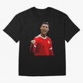 Cristiano Ronaldo Oversized T-Shirt Fuel FIFA World Cup 2026 Group Stage for Fans of Messi, Neymar and Mbappe and Argentina, Bringing Stadium Chants, National Pride, Trophy Dreams and Unforgettable Football Memories; Created for Match Day Parties,