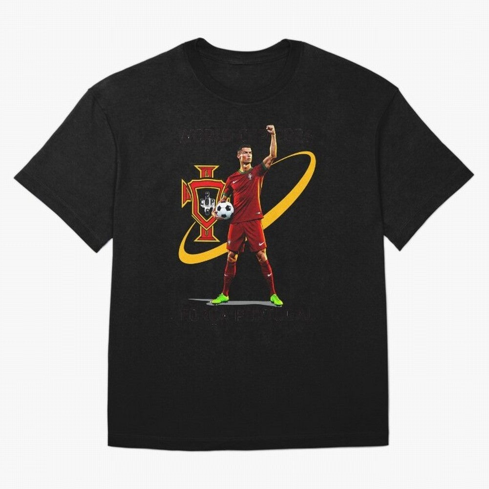 FIFA World Cup 2026 - Portugal Fan Oversized T-Shirt Feel the Roar of FIFA World Cup 2026 Group Stage Featuring Neymar, Brazil, Portugal and Argentina Energy, Game Day Rituals, Football Legends, Country Pride and the Road to the Final; Created for