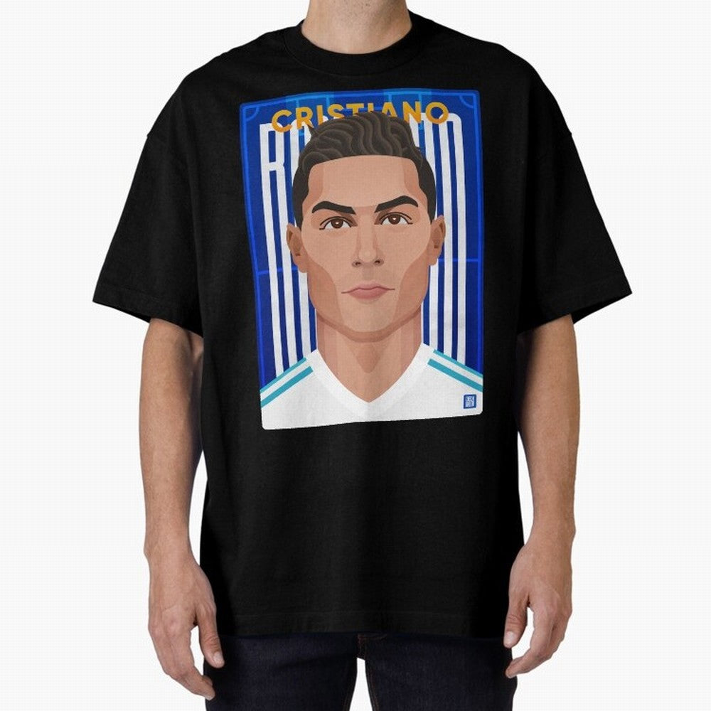 Cristiano Ronaldo (RM) | The Commander Oversized T-Shirt Celebrate Football Dreams Across FIFA World Cup 2026 Built around Cristiano Ronaldo, Haaland and CR7, Brazil Energy, Vintage Soccer Flavor, Modern Football Stars, National Flags and Final