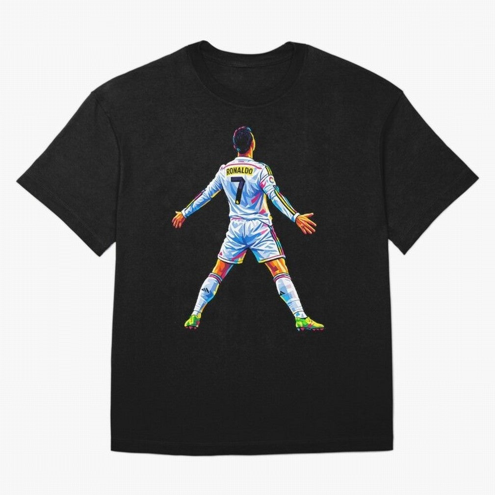 The GOAT Ronaldo Oversized T-Shirt Follow Every Goal of FIFA World Cup 2026 USA Canada Mexico Built around Haaland, Brazil Energy, Match Day Excitement, Supporter Culture, Golden Goals and Global Football Passion; Ideal for Passionate Fans Who Love