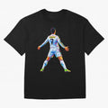 The GOAT Ronaldo Oversized T-Shirt Follow Every Goal of FIFA World Cup 2026 USA Canada Mexico Built around Haaland, Brazil Energy, Match Day Excitement, Supporter Culture, Golden Goals and Global Football Passion; Ideal for Passionate Fans Who Love