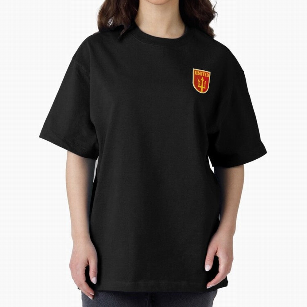 Manchester United Classic Shield Oversized T-Shirt Bring a Vintage Feel to the FIFA World Cup 2026 Journey through Cristiano Ronaldo Highlights, Spain Pride, Stadium Memories, Football Loyalty, International Chants and Championship Tradition; Great