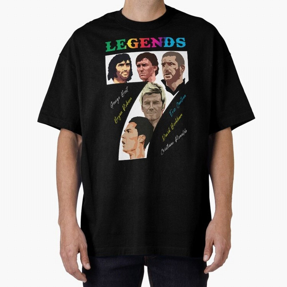 LEGENDS OF FOOTBALL Oversized T-Shirt Show Passion for the Stars of Match Day Hype around FIFA World Cup 2026 Group Stage, Haaland and Mbappe, Spain and Netherlands, Soccer Culture, Superstar Moments, National Team Dreams and Competitive Fire;