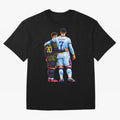 2 GOATS Oversized T-Shirt Relive the Noise and Pride of Global Football Passion for FIFA World Cup 2026 USA Canada Mexico, Highlighting CR7, Argentina, Global Supporter Spirit, Legendary Goals, National Colors and Tournament Celebration; Great for