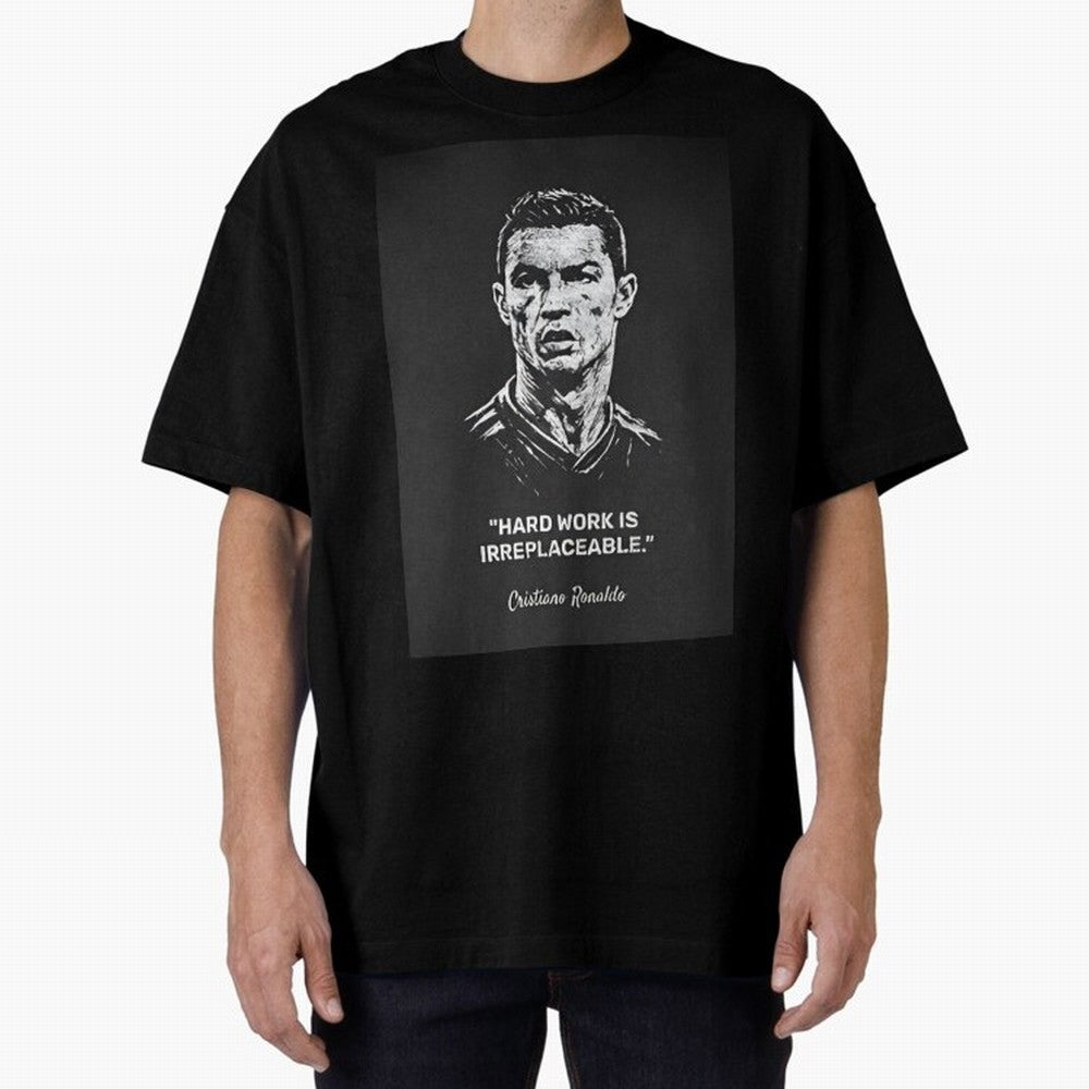 Cristiano Ronaldo Oversized T-Shirt Show Passion for the Stars of Match Day Hype around FIFA World Cup 2026, Cristiano Ronaldo, Haaland and CR7, Germany, Worldwide Fan Energy, Dramatic Goals, Stadium Lights and Championship Celebrations; Ideal for