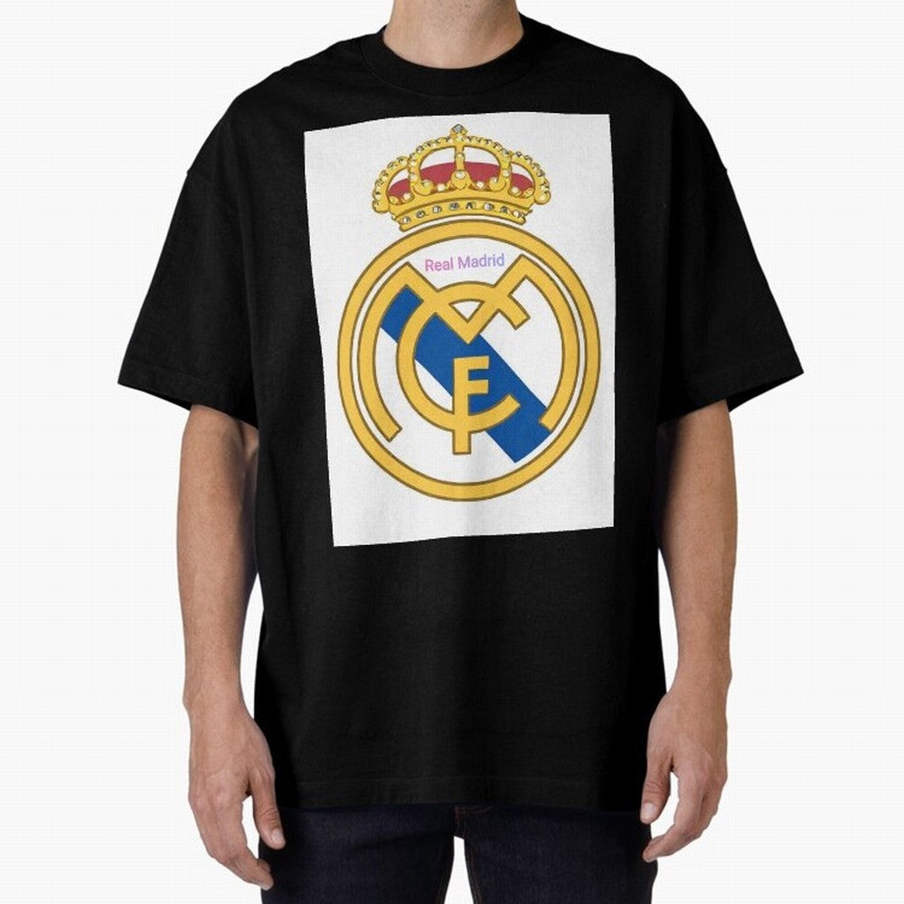 Real Madrid Gold Oversized T-Shirt Feel International Energy from FIFA World Cup 2026 USA Canada Mexico for Fans of Cristiano Ronaldo, Haaland and CR7 and Netherlands, Bringing Championship Spirit, Famous Goals, Roaring Crowds and International