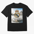 Madrid Futbol km0 Oversized T-Shirt Show Your Love for the FIFA World Cup 2026 USA Canada Mexico Journey through Neymar, Haaland and Cristiano Ronaldo Highlights, Portugal Pride, Stadium Chants, National Pride, Trophy Dreams and Unforgettable