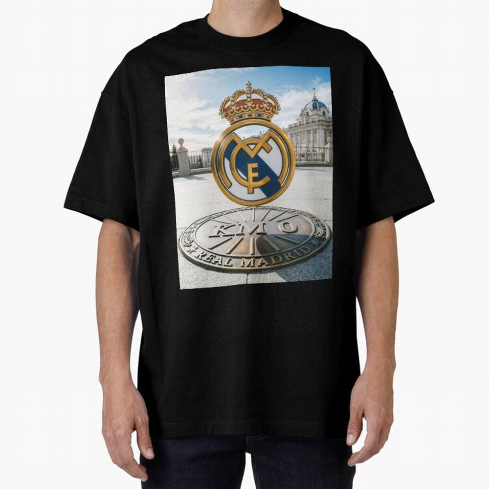 Madrid Futbol km0 Oversized T-Shirt Show Your Love for the FIFA World Cup 2026 USA Canada Mexico Journey through Neymar, Haaland and Cristiano Ronaldo Highlights, Portugal Pride, Stadium Chants, National Pride, Trophy Dreams and Unforgettable