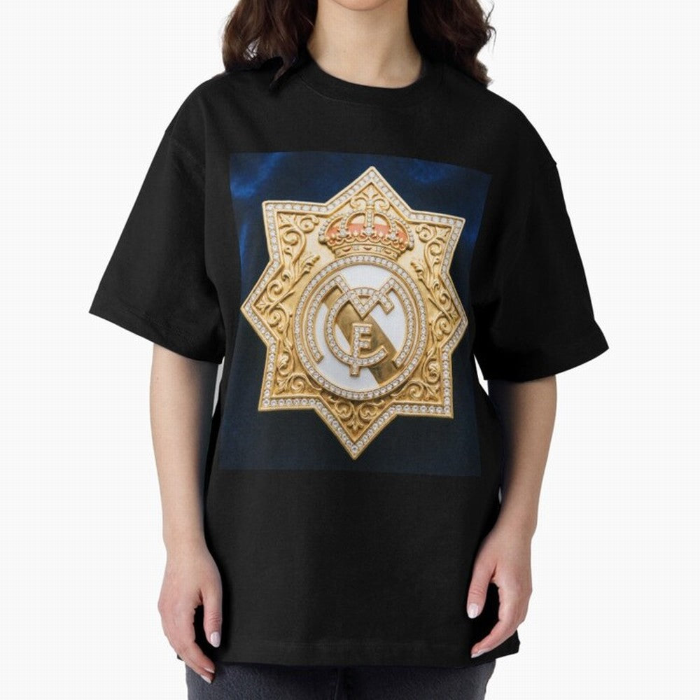 Escudo del Realma Oversized T-Shirt Support Your Favorite Stars during FIFA World Cup 2026 USA Canada Mexico for Fans of Messi and England, France and Netherlands, Bringing Football Festival Excitement, Trophy Ambitions, Country Rivalries and Star