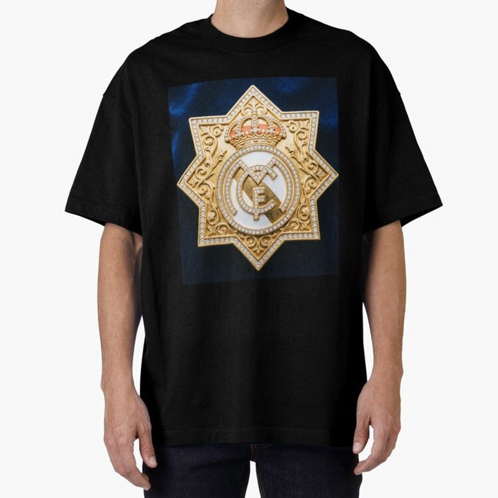 Escudo del Realma Oversized T-Shirt Support Your Favorite Stars during FIFA World Cup 2026 USA Canada Mexico for Fans of Messi and England, France and Netherlands, Bringing Football Festival Excitement, Trophy Ambitions, Country Rivalries and Star