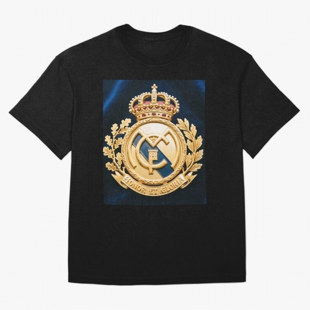 Madrid Honor y Gloria Oversized T-Shirt Stand with FIFA World Cup 2026 Spirit, Highlighting Spain, Haaland and Mbappe, Fan Favorite Moments, National Team Passion, Big Match Drama and Soccer History; Ideal for Football Dads, Football Moms, Friends,