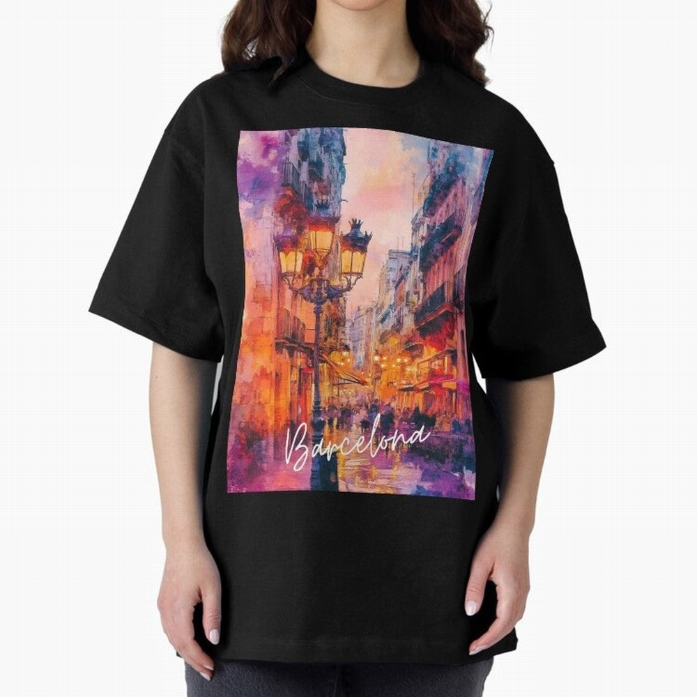 Barcelona Oversized T-Shirt Show Up for the Glory of FIFA World Cup 2026 Group Stage Spirit, Centered on Germany, Messi, CR7 and Mbappe, Supporter Pride, Iconic Celebrations, Legendary Names and Global Match Day Energy; Ideal for Football Dads,