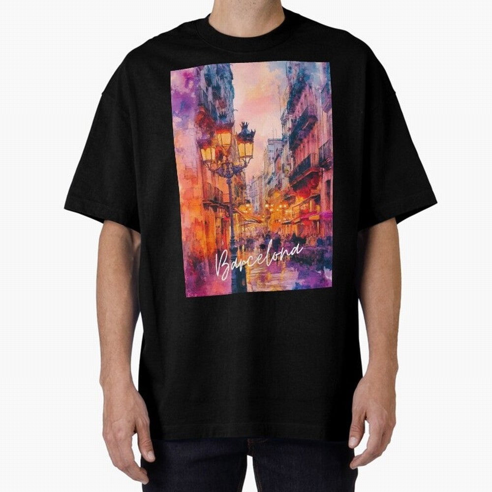 Barcelona Oversized T-Shirt Show Up for the Glory of FIFA World Cup 2026 Group Stage Spirit, Centered on Germany, Messi, CR7 and Mbappe, Supporter Pride, Iconic Celebrations, Legendary Names and Global Match Day Energy; Ideal for Football Dads,