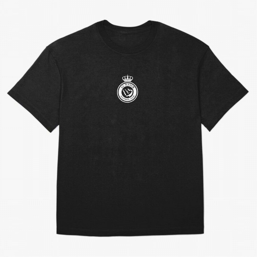 Al Nassr Black and White Oversized T-Shirt Celebrate the Next Chapter of FIFA World Cup 2026 for Fans of CR7 and England, Bringing Supporter Pride, Iconic Celebrations, Legendary Names and Global Match Day Energy; Great for Supporters Who Love
