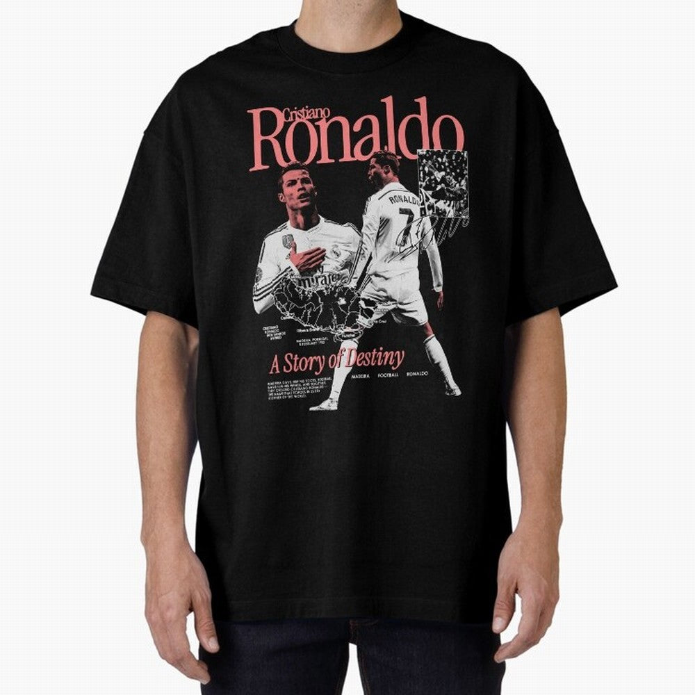 CR7 Cristiano Oversized T-Shirt Bring Supporter Culture to Match Day Hype around FIFA World Cup 2026 USA Canada Mexico, Mbappe and Neymar, Spain, Match Day Excitement, Supporter Culture, Golden Goals and Global Football Passion; Ideal for Football