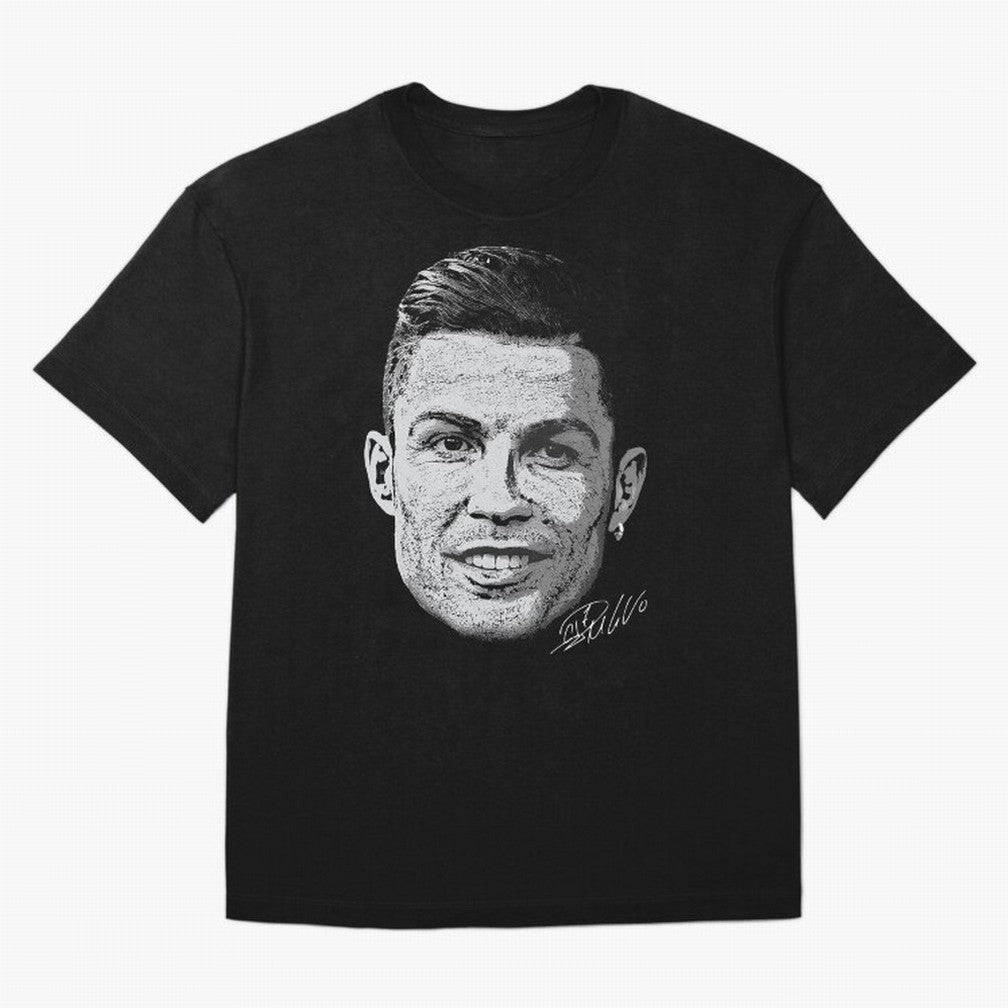 Cristiano Ronaldo Signed Oversized T-Shirt Celebrate Every Goal in Global Football Passion for FIFA World Cup 2026 USA Canada Mexico, Inspired by Neymar, Haaland and Cristiano Ronaldo, France, Football History, Final Match Energy, Crowd Noise and