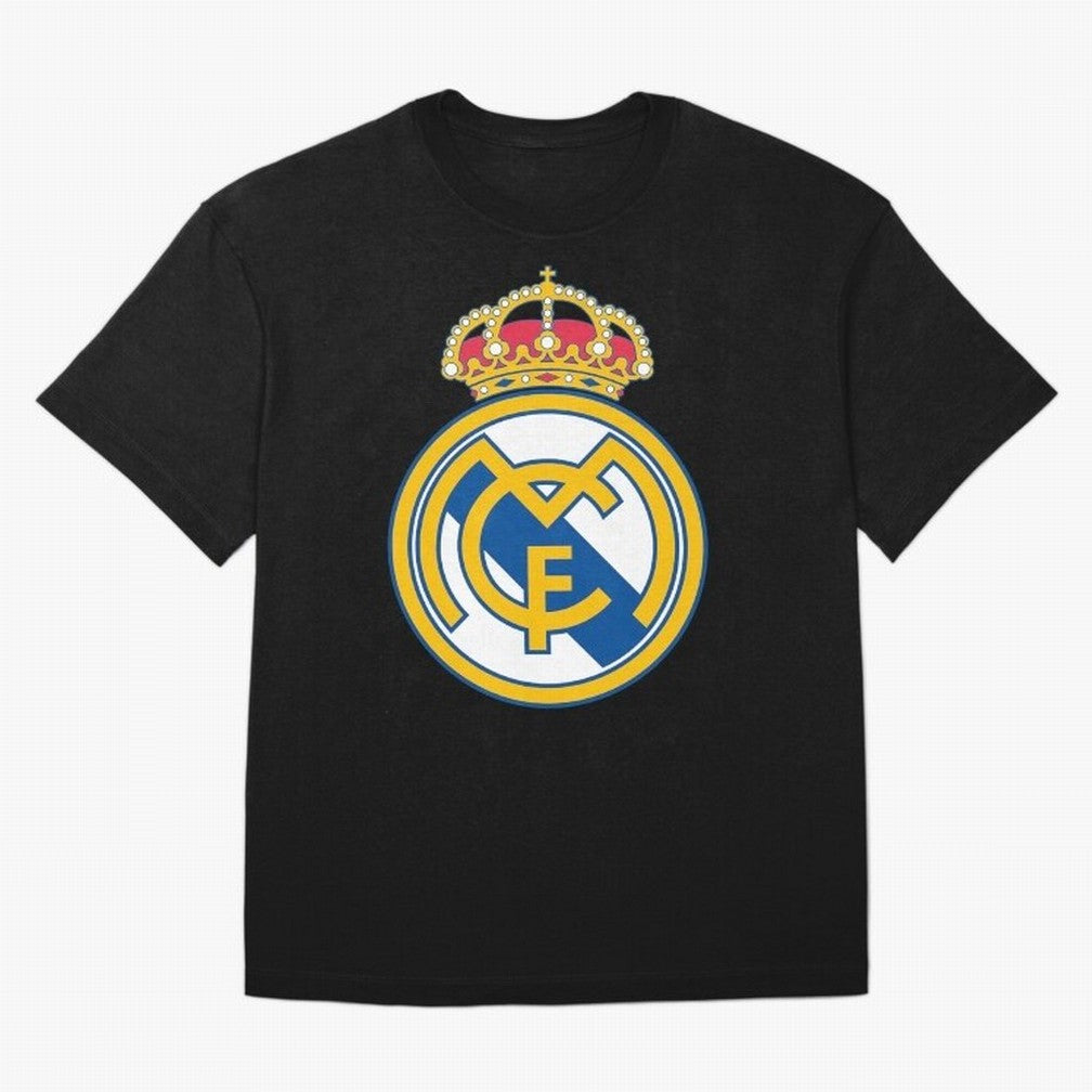 The Madrid Cf Logo Oversized T-Shirt Keep the Match Day Mood of the FIFA World Cup 2026 Journey through Mbappe and Neymar Highlights, Spain Pride, Football History, Final Match Energy, Crowd Noise and Once in a Lifetime Moments; Great for