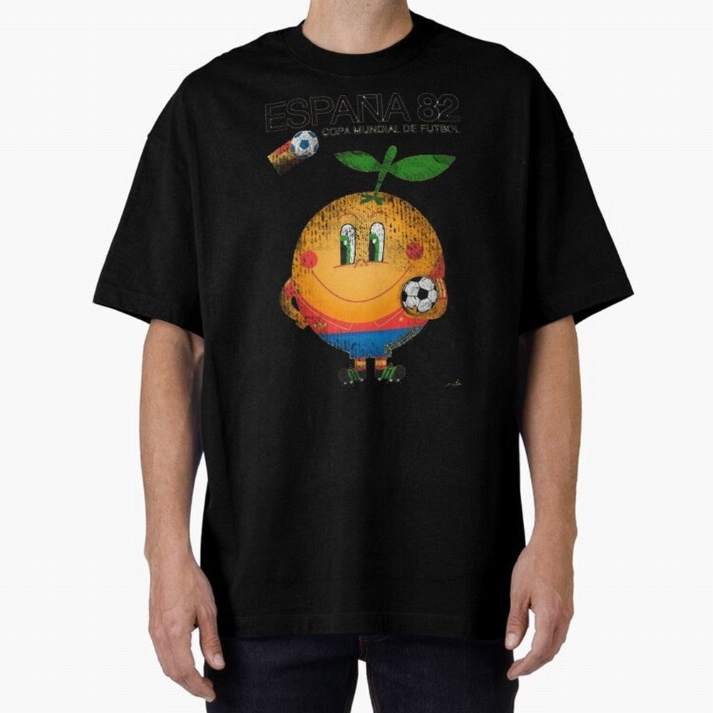 Espana 82 Oversized T-Shirt Show Fan Pride Across the FIFA World Cup 2026 Group Stage Journey through Haaland Highlights, Germany Pride, Worldwide Fan Energy, Dramatic Goals, Stadium Lights and Championship Celebrations; Ideal for Football Dads,