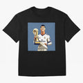 Cristiano Ronaldo Cr7 The Best Artwork Futbol Soccer Oversized T-Shirt Celebrate Classic Football Spirit in Global Football Passion for FIFA World Cup 2026 USA Canada Mexico, Connected to Cristiano Ronaldo, Haaland and CR7, Spain and Netherlands,