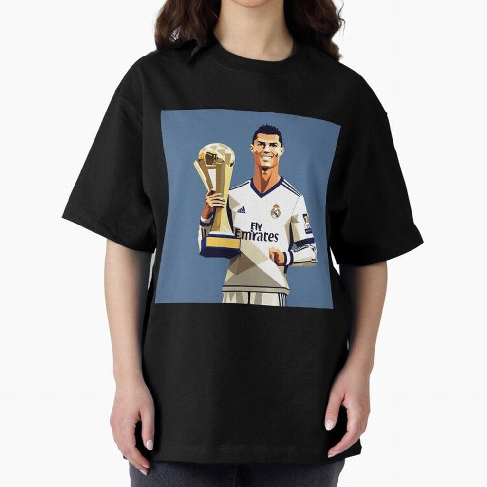 Cristiano Ronaldo Cr7 The Best Artwork Futbol Soccer Oversized T-Shirt Celebrate Classic Football Spirit in Global Football Passion for FIFA World Cup 2026 USA Canada Mexico, Connected to Cristiano Ronaldo, Haaland and CR7, Spain and Netherlands,