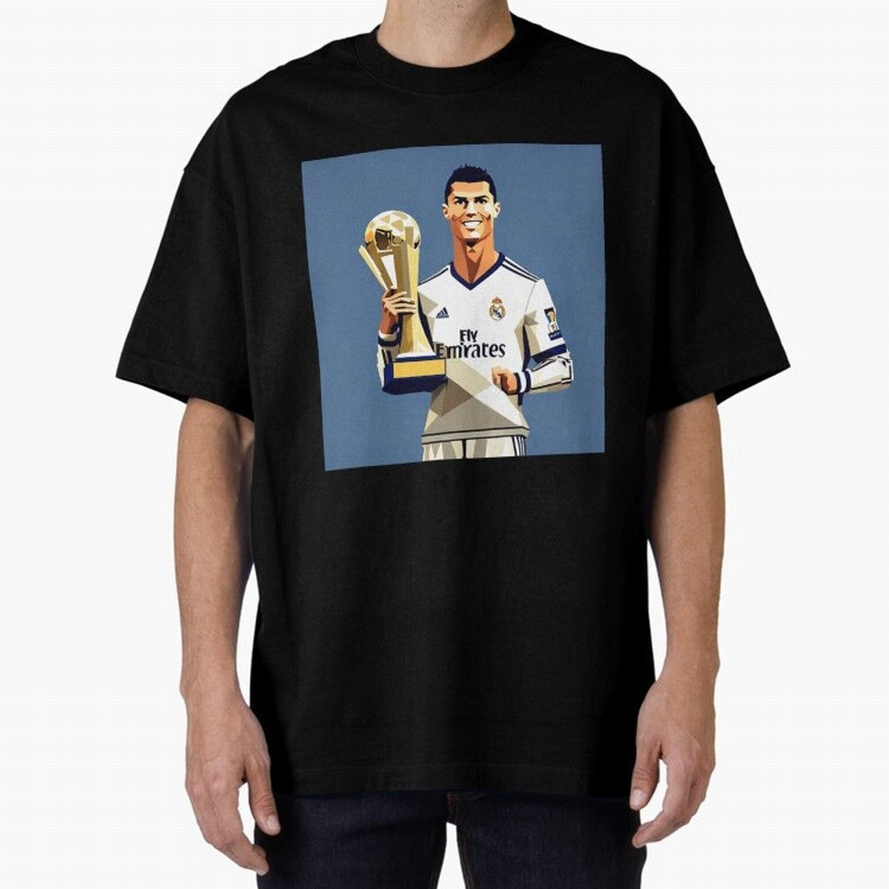 Cristiano Ronaldo Cr7 The Best Artwork Futbol Soccer Oversized T-Shirt Celebrate Classic Football Spirit in Global Football Passion for FIFA World Cup 2026 USA Canada Mexico, Connected to Cristiano Ronaldo, Haaland and CR7, Spain and Netherlands,