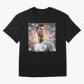 Ronaldo Cr7 Cristiano The Goat Artwork Futbol Soccer Oversized T-Shirt Show Championship Spirit for Match Day Hype around FIFA World Cup 2026, Messi, CR7 and Mbappe, Germany, Classic Soccer Heritage, Championship Pressure, Fan Loyalty and