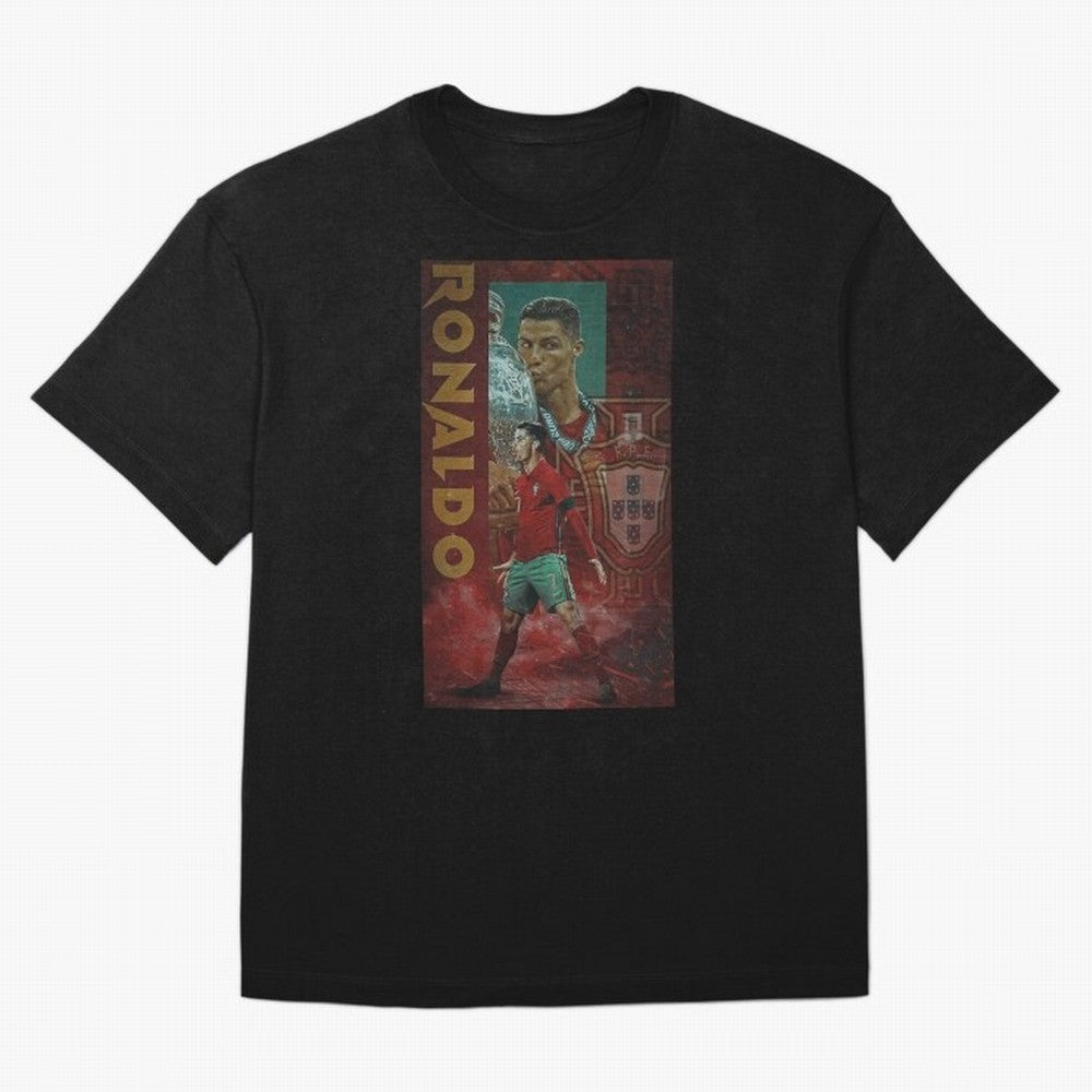 Cristiano Ronaldo Oversized T-Shirt Mark Global Football Passion for FIFA World Cup 2026 USA Canada Mexico, Built around Haaland, France and Portugal, Goal Celebration Energy, Supporter Heritage, Football Icons and Worldwide Tournament Joy; Ideal