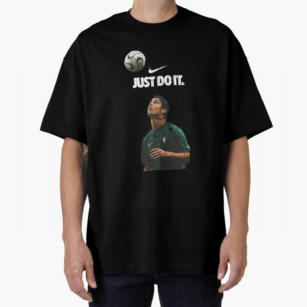 Cristiano Ronaldo Just Do It Oversized T-Shirt Celebrate Fan Culture around the FIFA World Cup 2026 Group Stage Journey through Haaland and Mbappe Highlights, Brazil Pride, Football History, Final Match Energy, Crowd Noise and Once in a Lifetime